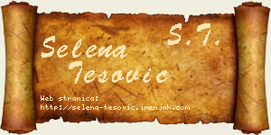 Selena Tešović vizit kartica